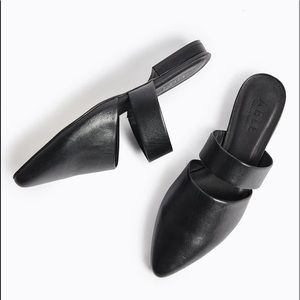 ABLE Joselyene Flat Slide in Black Napa 9